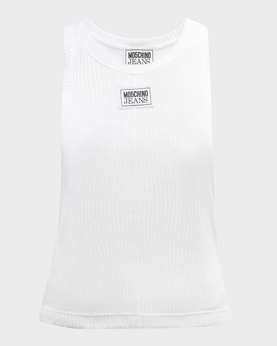 Signature Ribbed Logo Tank Top