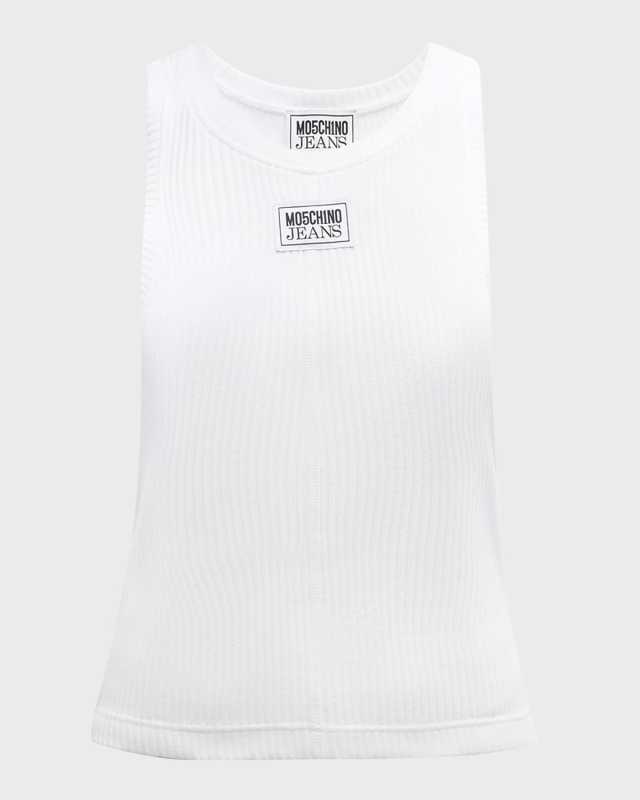 Signature Ribbed Logo Tank Top