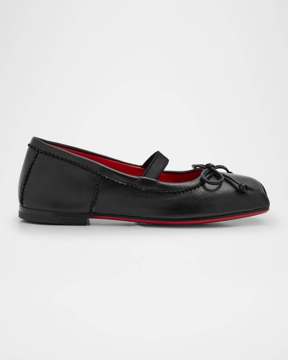 Girl's Leather Ballet Flats, Toddlers/Kids
