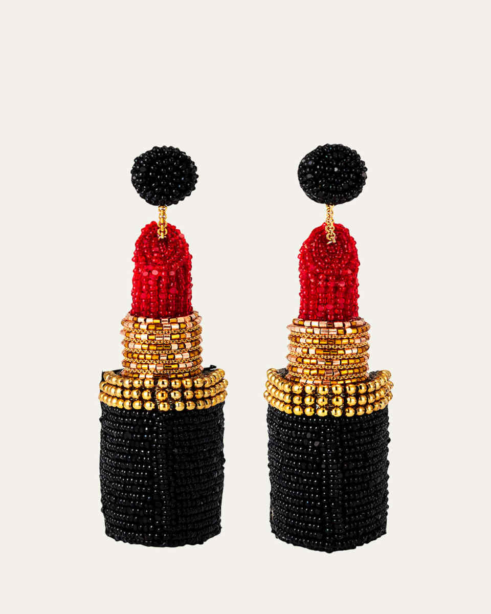 Lipstick Dangle Earrings