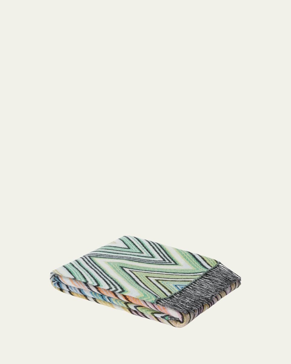 Plume Wool-Blend Throw, 51" x 75"