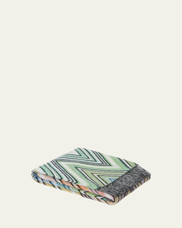 Plume Wool-Blend Throw, 51" x 75"