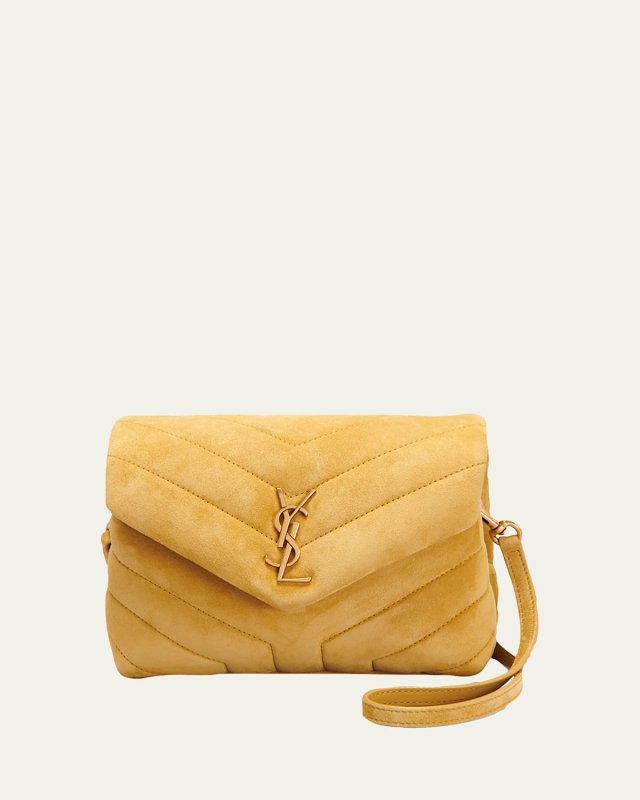Loulou Toy YSL Crossbody Bag in Quilted Suede