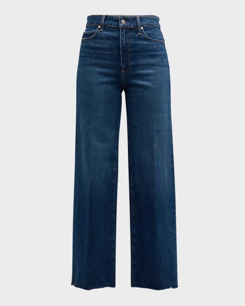 Anessa Wide-Leg Jeans with Raw Hem