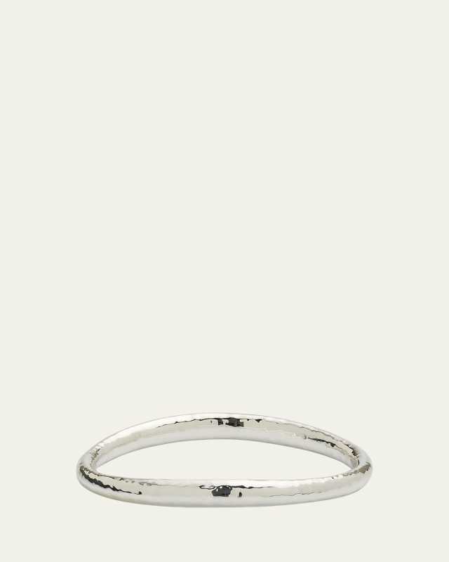 Sculpted Bangle in Sterling Silver