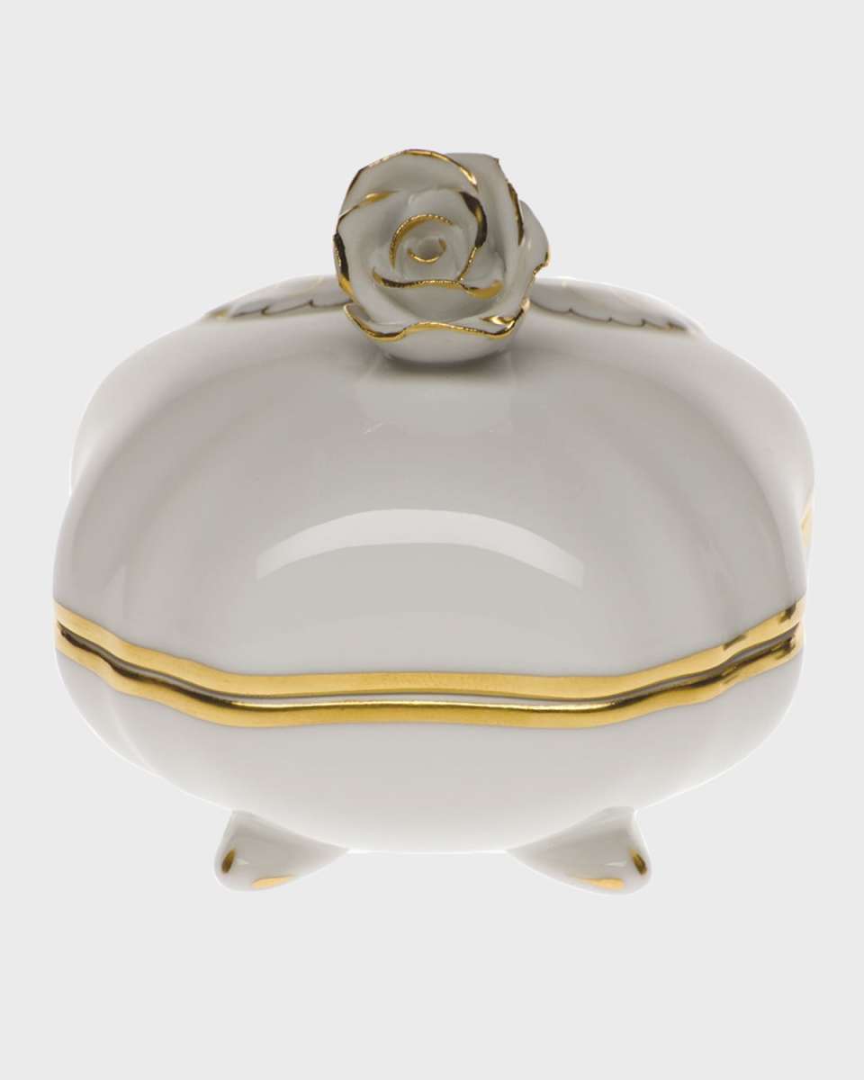 Golden Edge Covered Bonbon with Rose