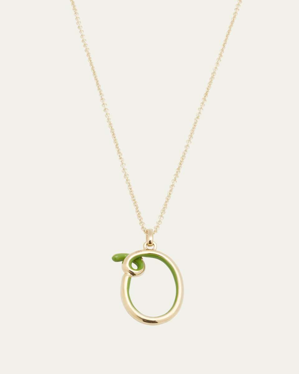 Enamel Letter Necklace