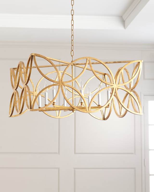 McCarty Gold Leaf Chandelier