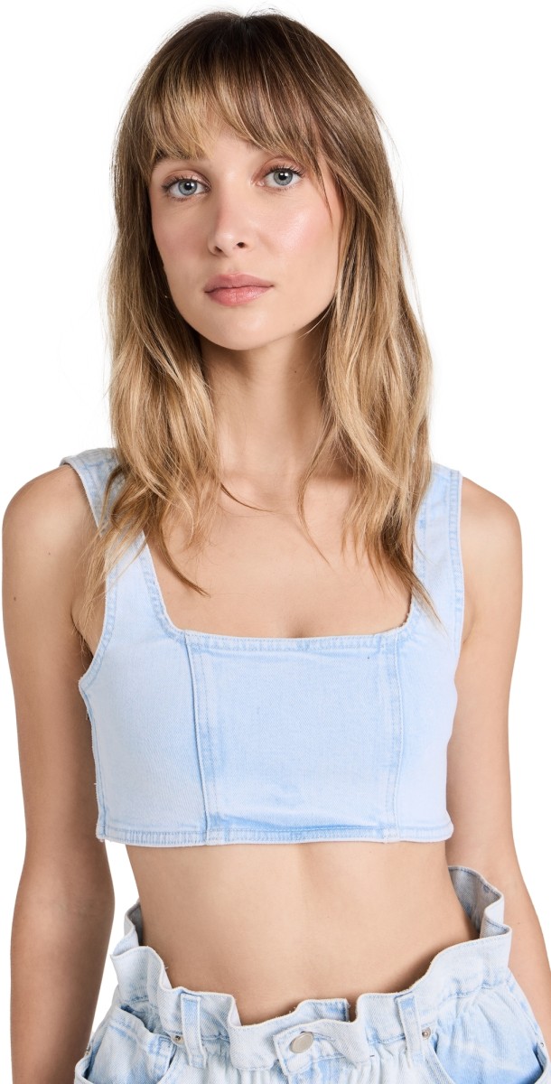 Good American Denim Sports Bra indigo453