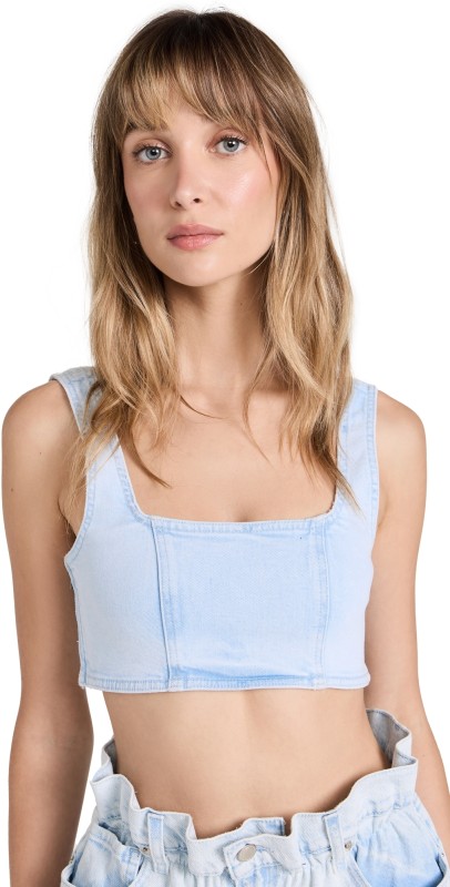 Good American Denim Sports Bra indigo453