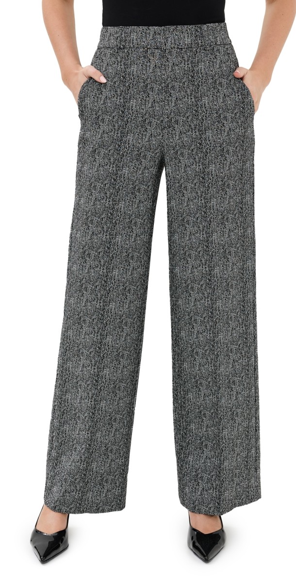 STAUD Prince Pants Textured Herringbone