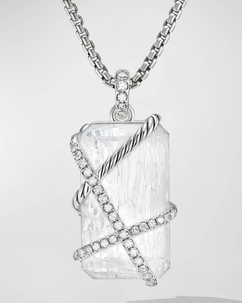 32mm Cable Wrap Pendant in Silver