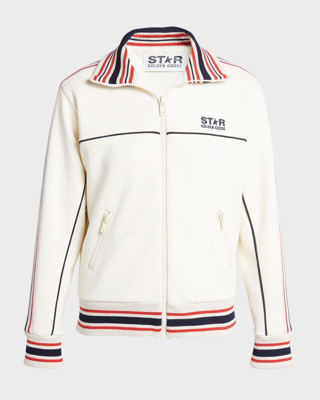 Star Zip-Front Logo Track Jacket