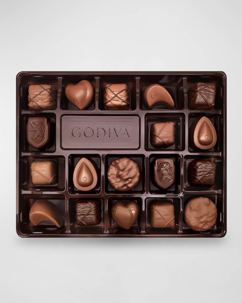 Chocolatier Nuts & Caramel Chocolate Gift Box, 18 Count