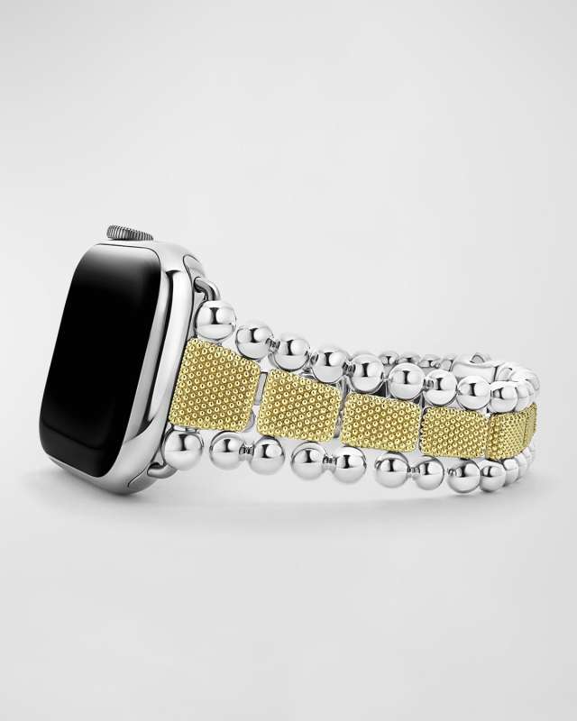 Smart Caviar Lux Sterling Silver and 18K Gold 42mm Watchband