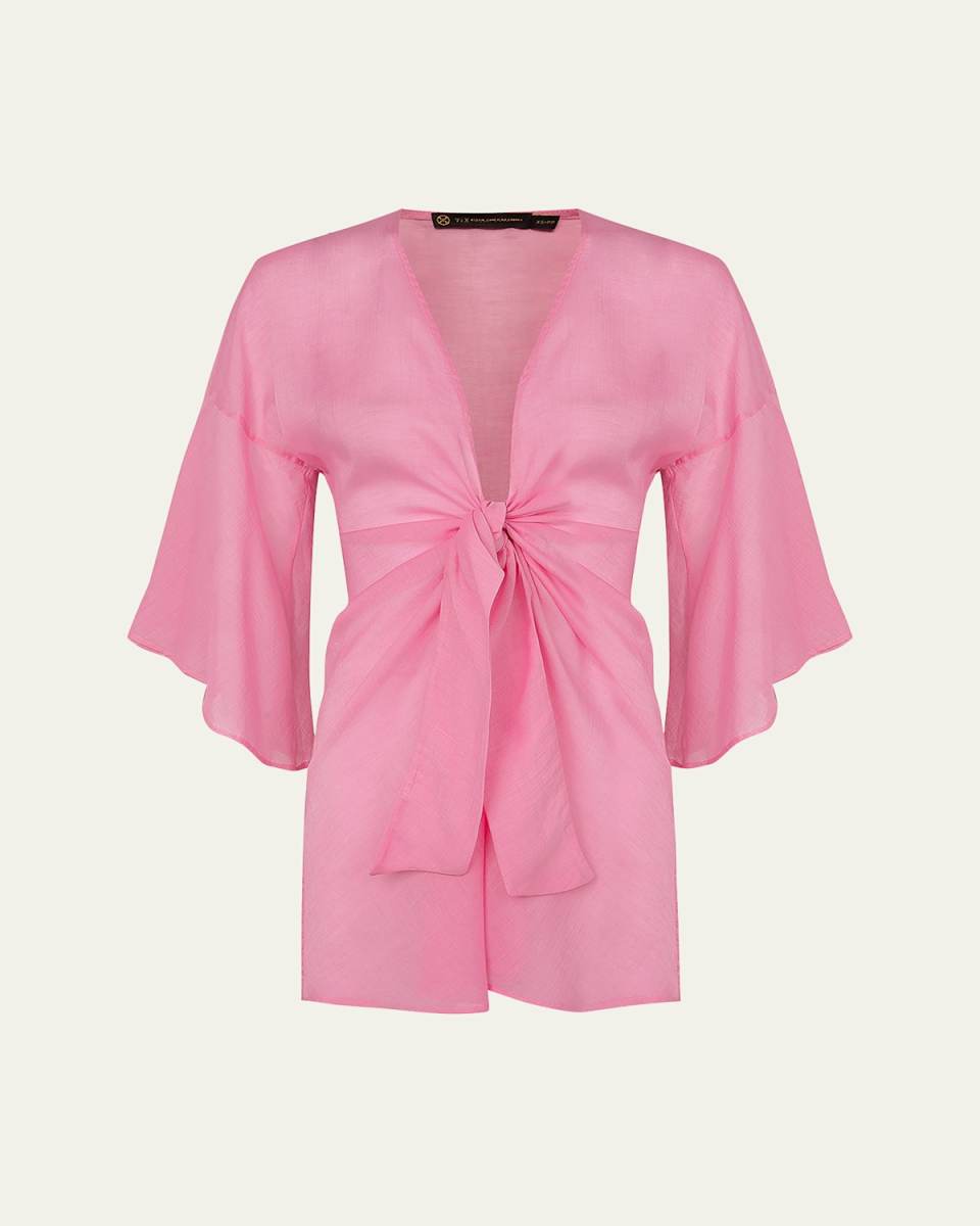 Solid Perola Knot Short Coverup