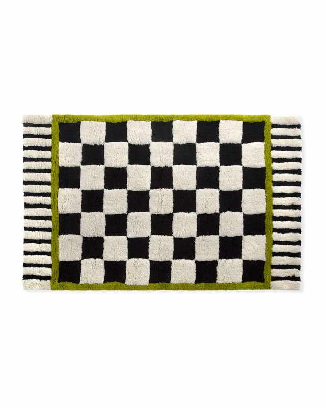 Courtly Check Large Bath Rug