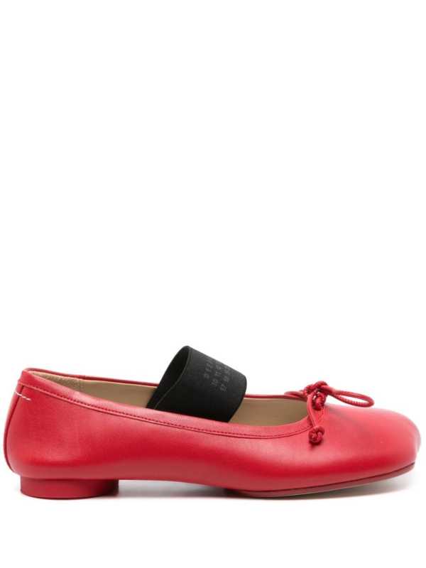 logo-print ballet flats
