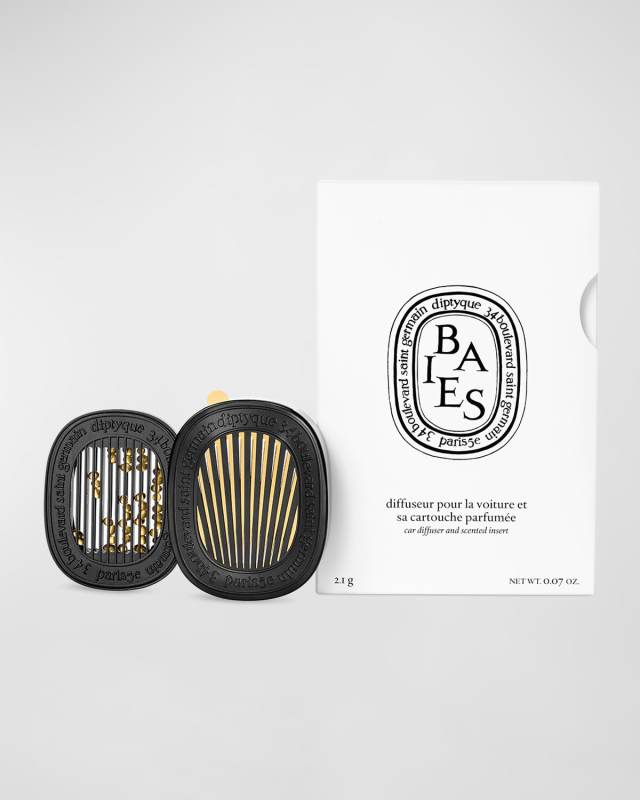 Baies (Berries) Car Fragrance Diffuser and Refill Insert Set, 0.07 oz.