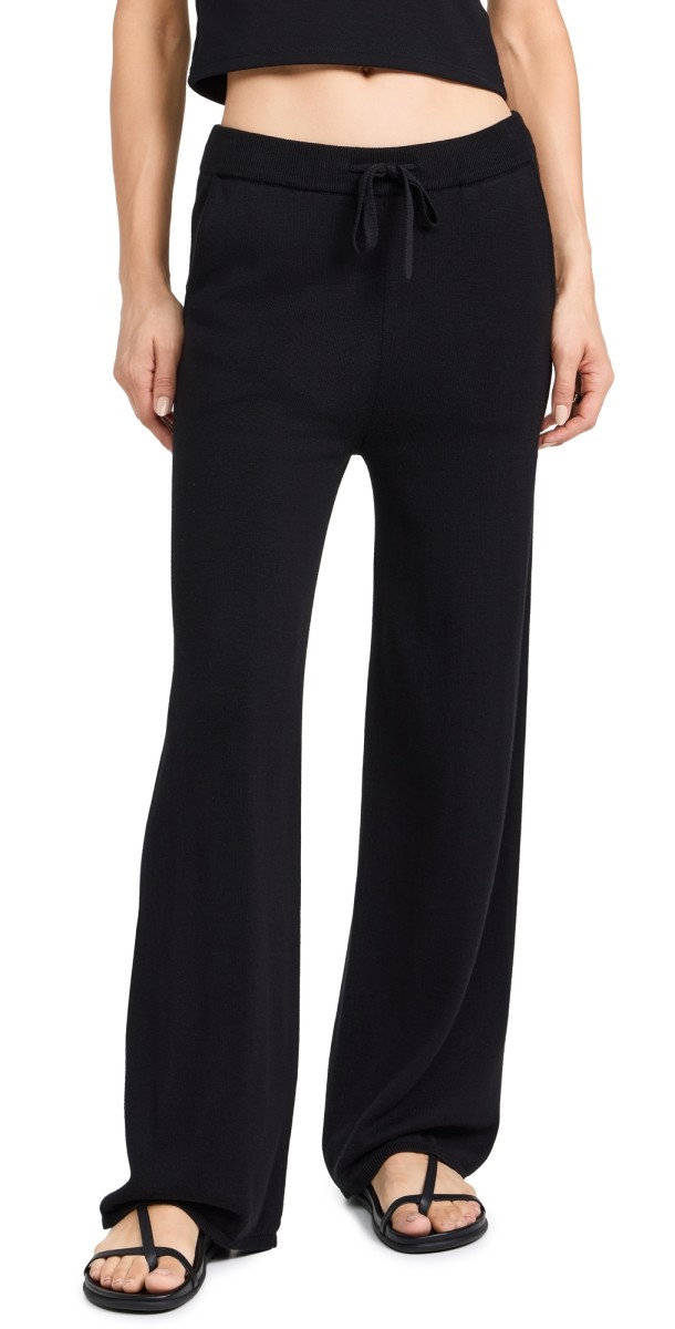 OGD One Grey Day Bianca Cropped Pants Black