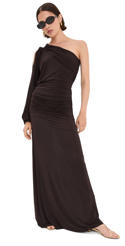 Silvia Tcherassi Farah Dress Brown