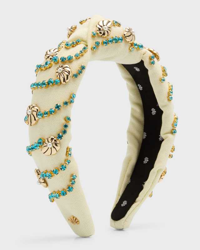 Nautilus Embellished Knotted Headband