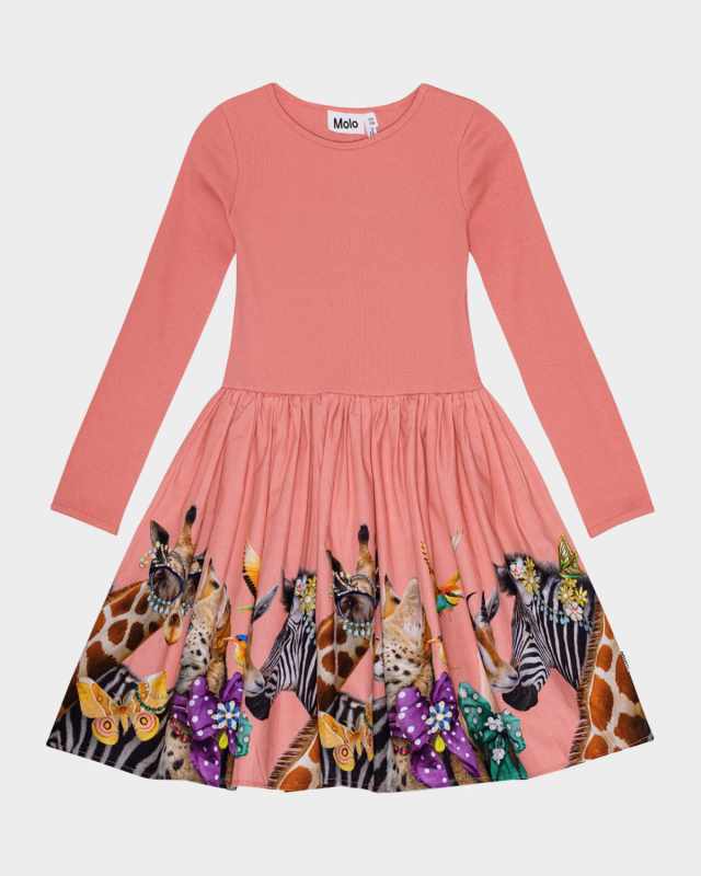 Girl's Casie Combo Dress, Size 7