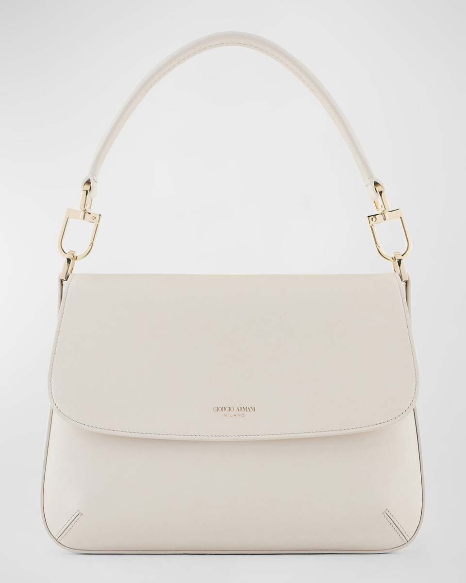 La Prima Medium Leather Top-Handle Bag