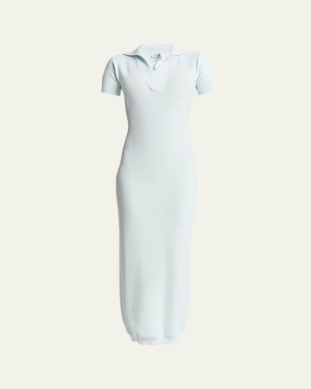 Sheer Polo Midi Dress