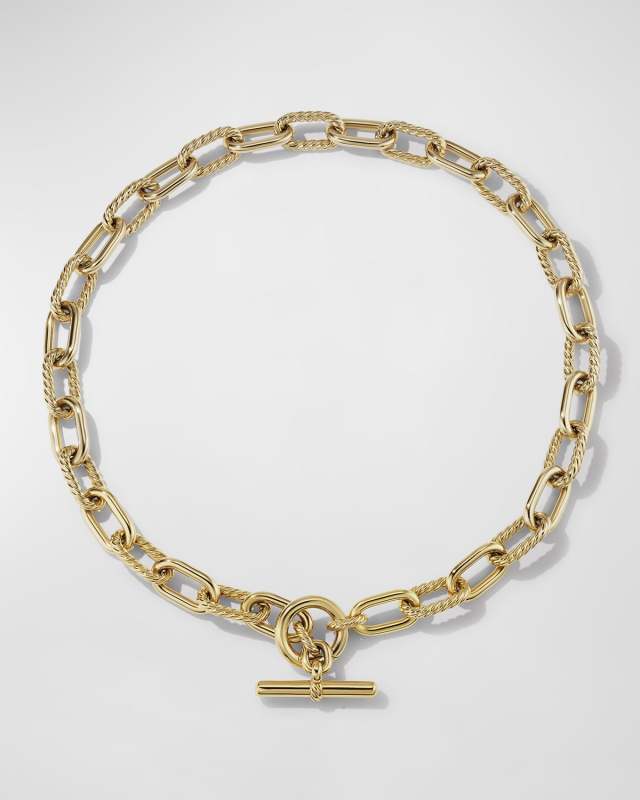 DY Madison Toggle Chain Necklace in 18K Gold, 11mm, 20"L