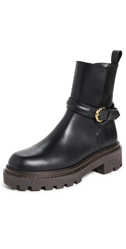 Ulla Johnson Lennon Lugsole Boots Black
