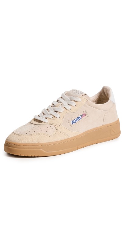 Autry Medalist Low Mix/Suede Sand/Ecru