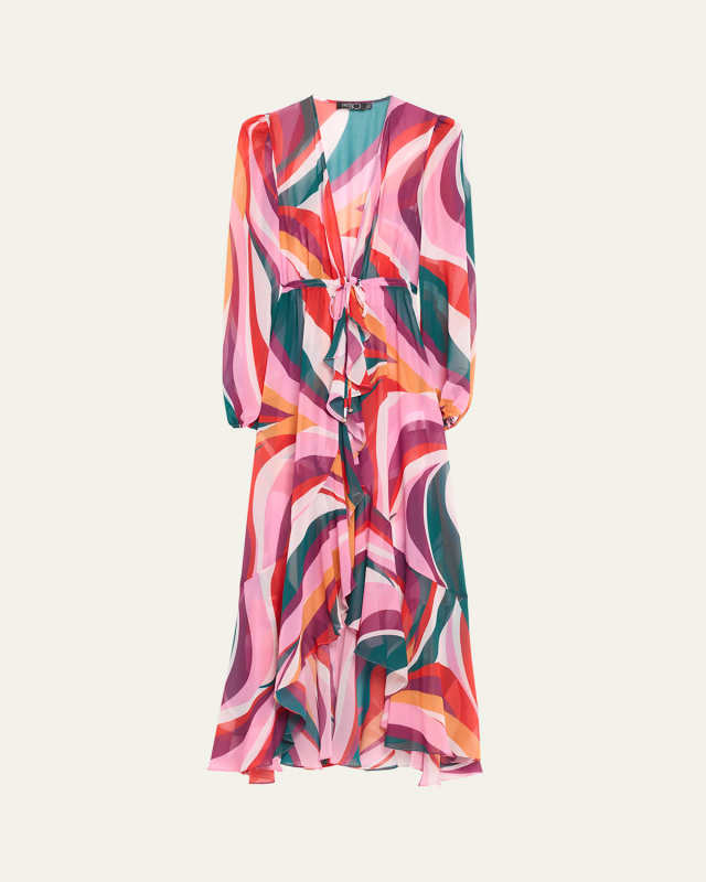 Delos Tie-Front Robe Coverup