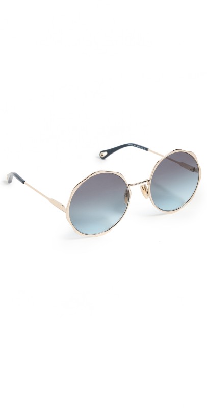 Chloe Honor Sunglasses Gold-Gold-Blue