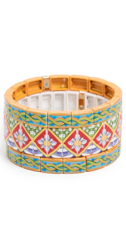 Roxanne Assoulin Textural Twisted Braid and Mixed Pattern Bracelet Set Mult
