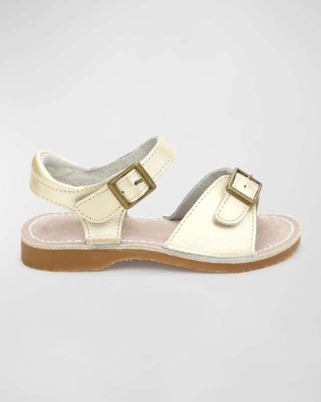 Girl's Olivia Leather Buckle Sandals, Baby/Toddler/Kids