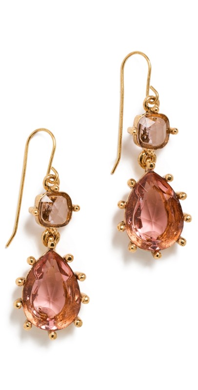 Jennifer Behr Lizbeth Earrings Antique Rose