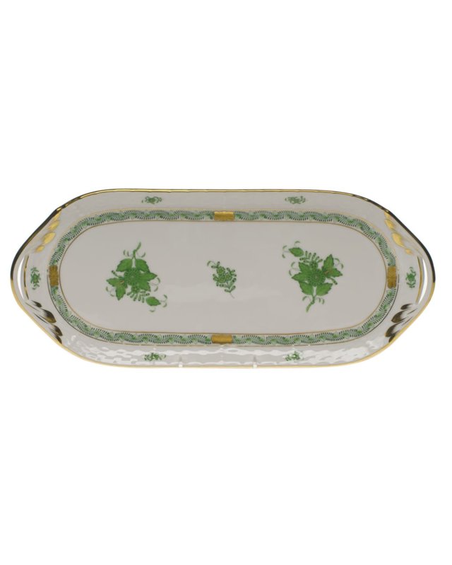 Chinese Bouquet Green Sandwich Tray