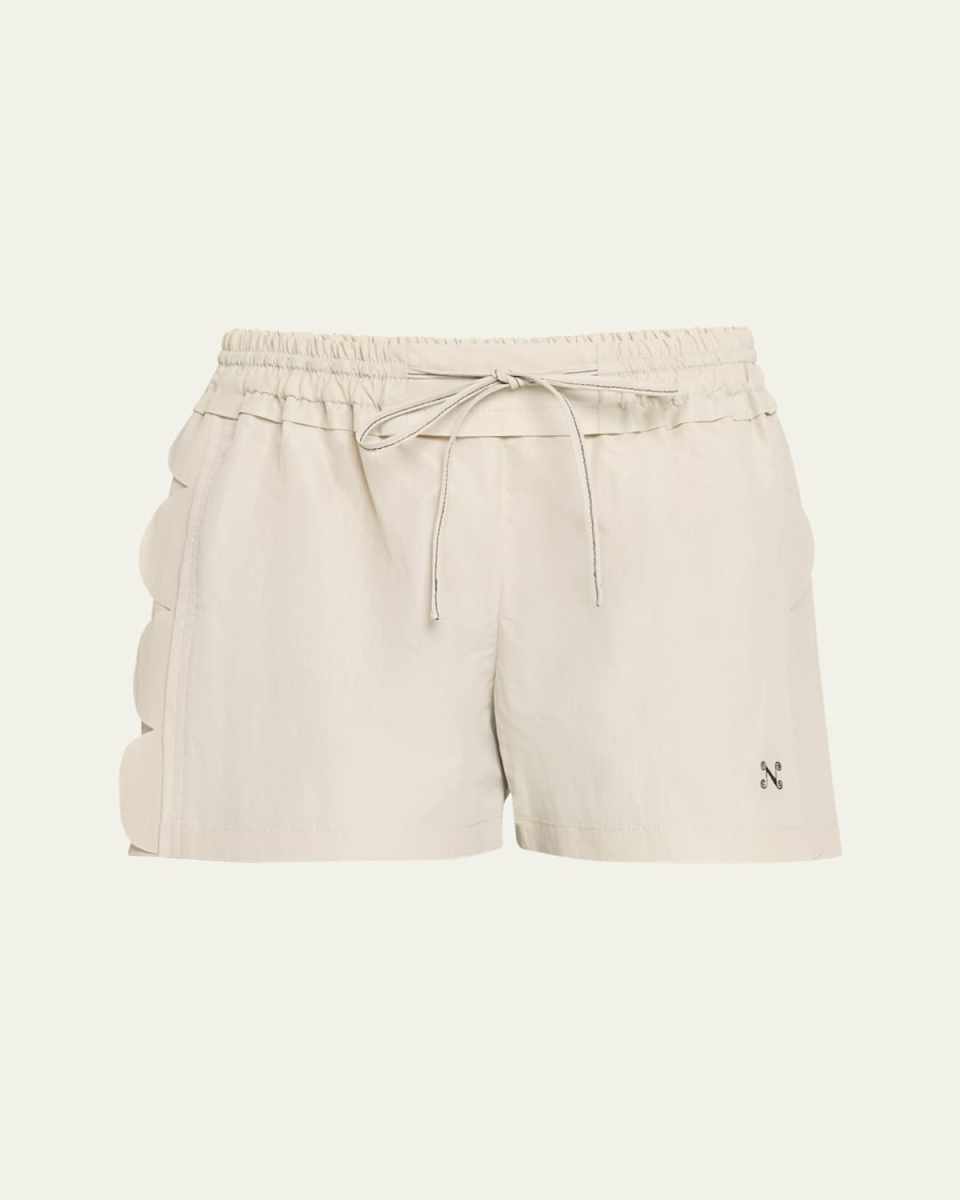 Sweet Child Scallop Drawstring Shorts