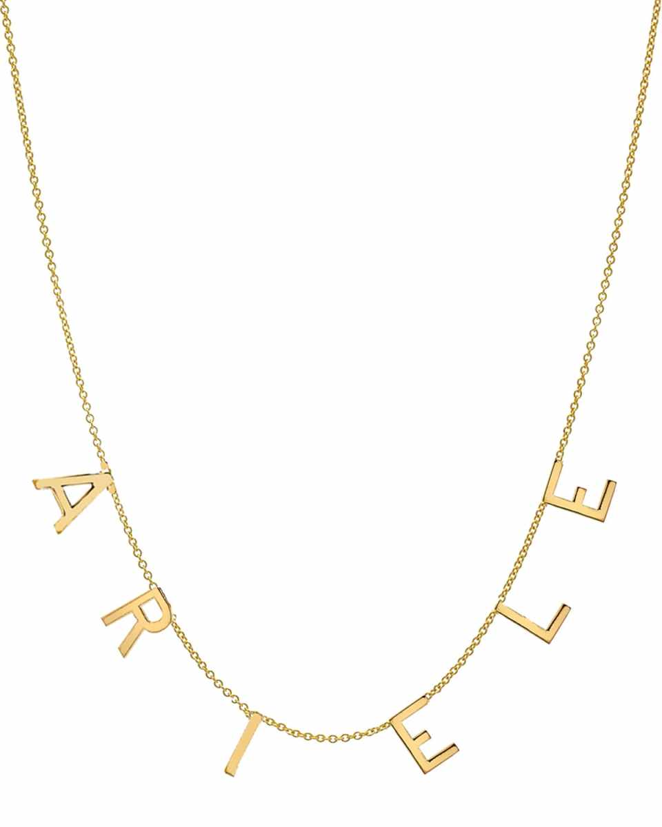 Personalized 14k Gold 6-Initial Necklace