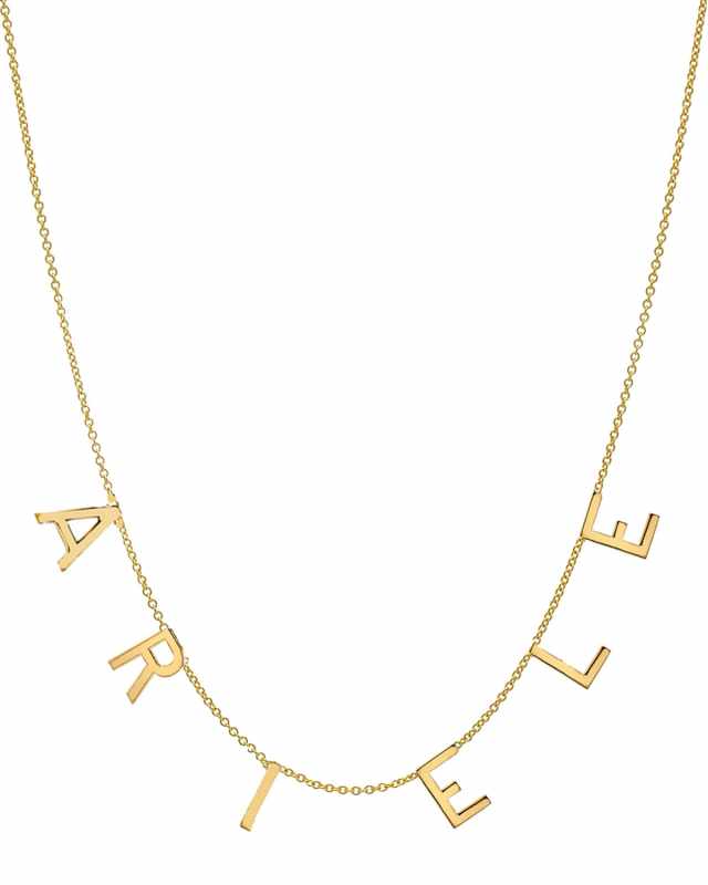 Personalized 14k Gold 6-Initial Necklace