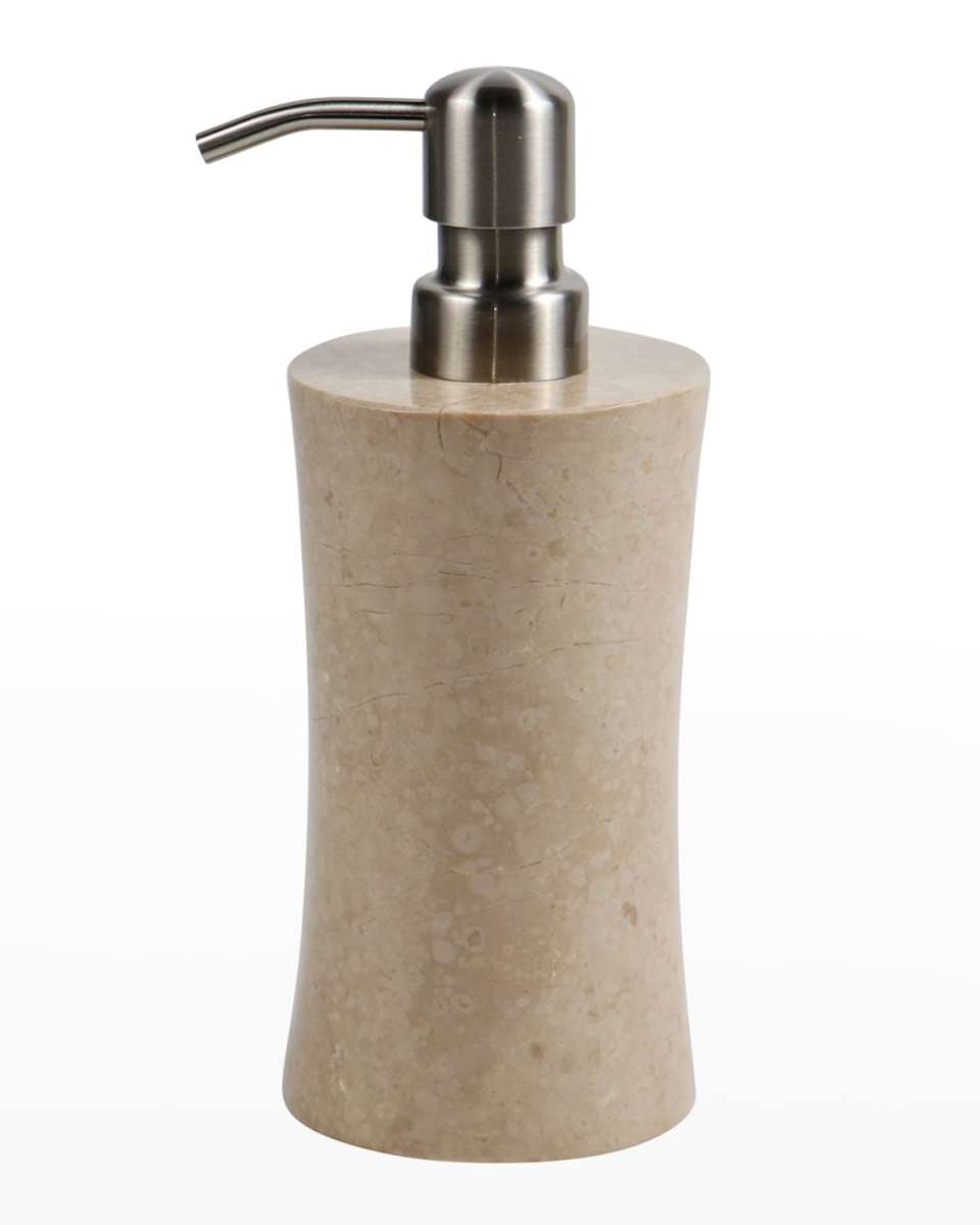 Myrtus Polished Verona Beige Marble Soap Dispenser