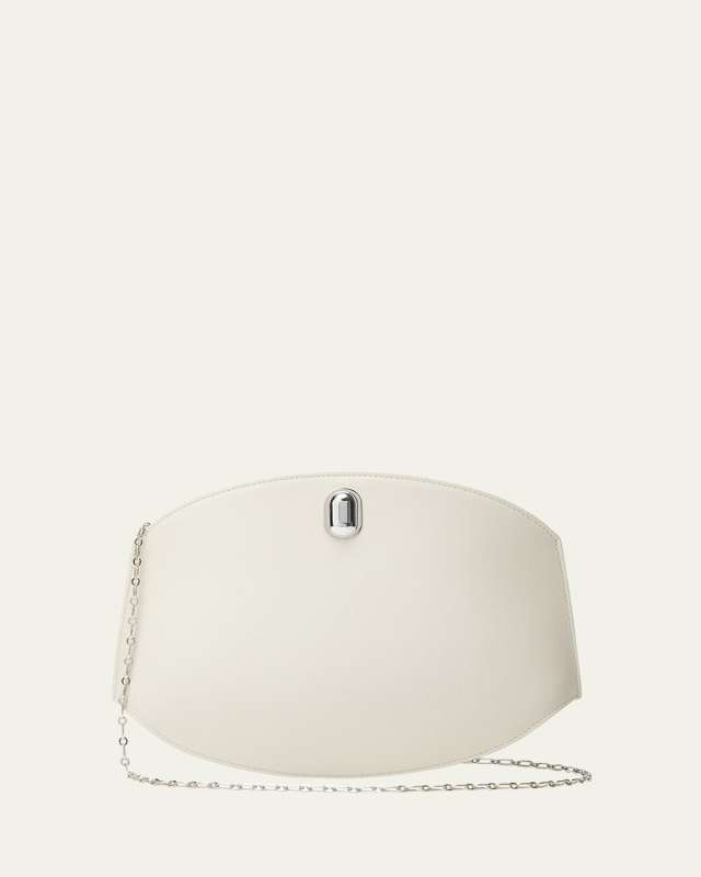 Tondo Leather Chain Crossbody Bag