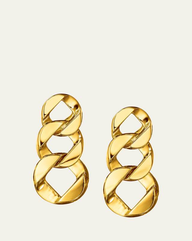 Curb-Link Piccolo Pendant Earclips