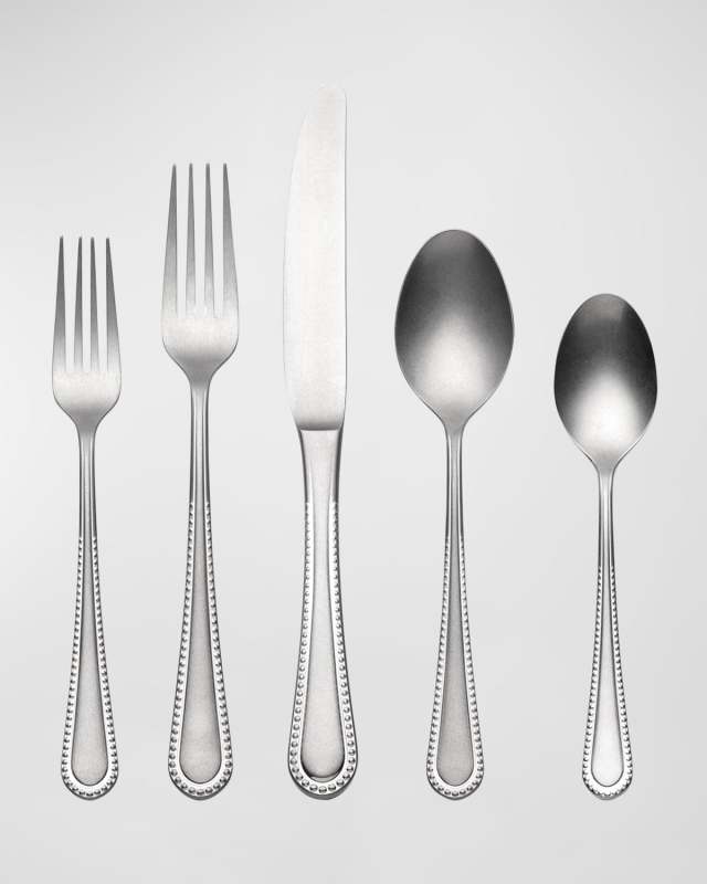 Hartwell Tumbled 42-Piece Flatware Set