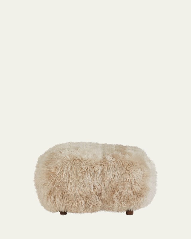 Anders Sheepskin Ottoman