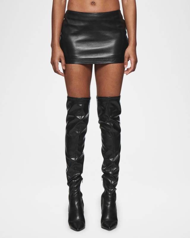 Leather Mini Skirt