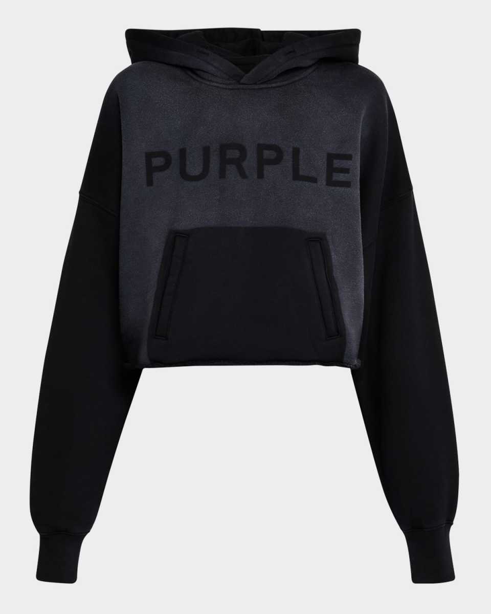 Cropped Fleece Logo Hoodie