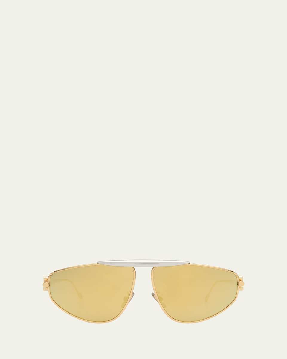 Anagram Metal Alloy Aviator Sunglasses