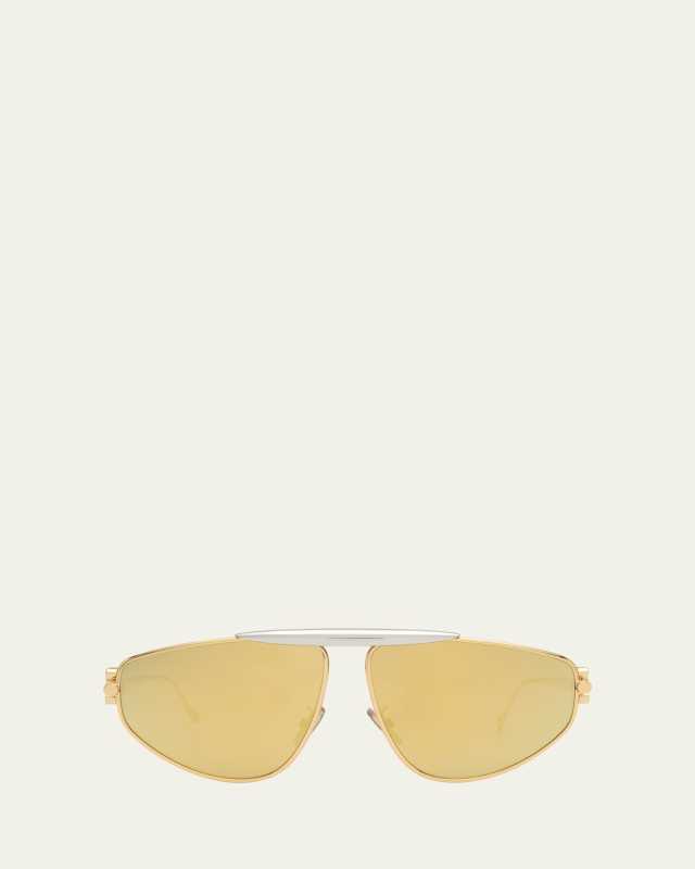 Anagram Metal Alloy Aviator Sunglasses